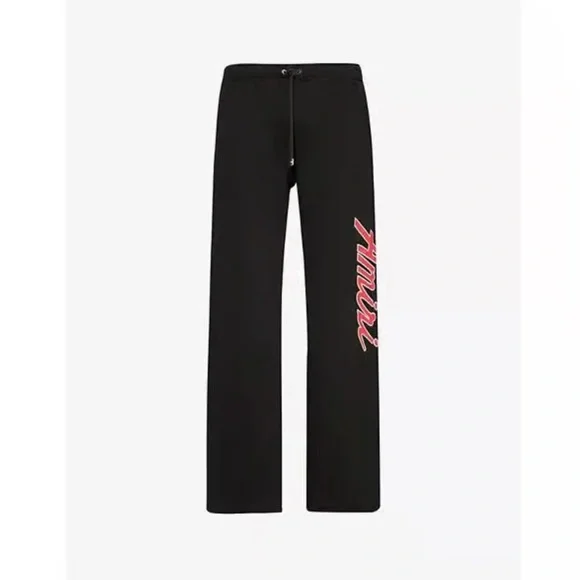 AMIRI City Zip-Pockets Straight-Leg Relaxed-Fit Cotton-Jersey Jogging Bottoms - Picture 2 of 12